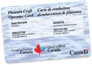 transport canada boat operator license